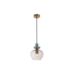 PND-31882-1-GD-PK - Pendul FANDA pe cablu 1xE27/40W/230V, auriu/gri fumuriu imagine