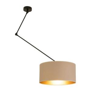 Lustră LED reglabilă pe tijă GORTA 1xE27/60W/230V bej/auriu imagine