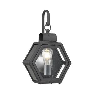 Quintiesse QN-HEATH-S-MB - Aplică de perete pentru exterior HEATH S, 1x E27/60W/230V, IP44, neagră imagine