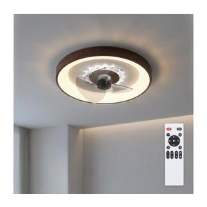 Brilagi - lator de tavan cu LED dimabil, 34W/230V, Ø 46 cm, maro + telecomandă imagine