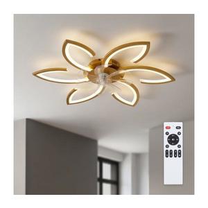 Brilagi - lator de tavan cu LED dimabil, 34W/230V, diametru 78 cm, auriu + telecomandă imagine