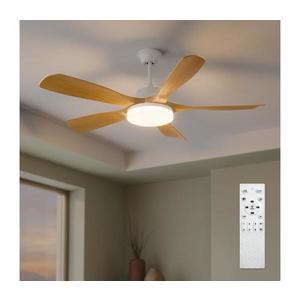 Brilagi - lator de tavan cu lumină LED reglabilă LED/34W/230V 132 cm alb/maro + telecomandă imagine