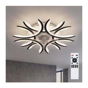 Brilagi - lator de tavan LED dimabil LED/70W/230V Ø 76 cm negru + telecomandă imagine