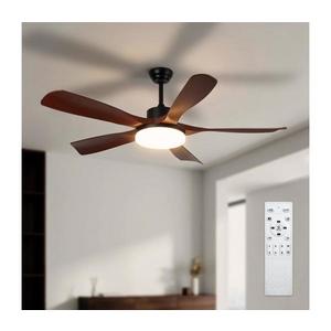 Brilagi - lator de tavan LED dimabil/34W/230V 132 cm negru/maro + telecomandă imagine