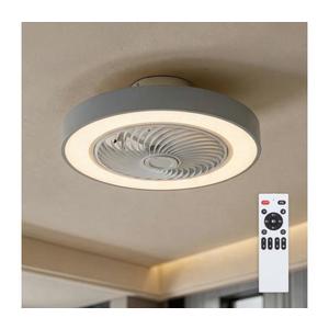 Brilagi - Corp de iluminat LED cu dimmer și lator, 38W/230V, Ø 50 cm, gri + telecomandă imagine