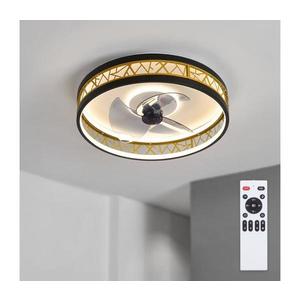 Brilagi - lator LED de tavan dimabil, LED/34W/230V, 50 cm, negru/auriu + telecomandă imagine