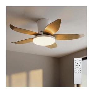 Brilagi - lator de tavan LED dimabil/32W/230V, 95 cm, alb/maro + telecomandă imagine