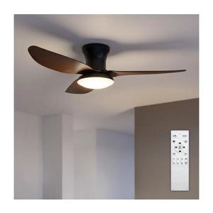 Brilagi - lator de tavan cu LED dimabil, 38W/230V, 100 cm, negru/maro + telecomandă imagine