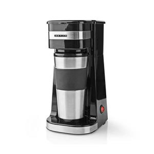 Butler - Cafetieră pentru o ceașcă, 0, 4 l, cu cană de călătorie, 750W/230V, inox/negru imagine