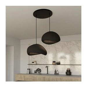 Brilagi - Lustră suspendată pe cablu WABI SABI, 2xE27/40W/230V, Ø 60 cm, neagră imagine