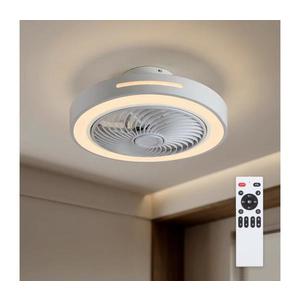 Brilagi - Plafonieră LED reglabilă cu lator LED/38W/230V Ø 46 cm alb + telecomandă imagine