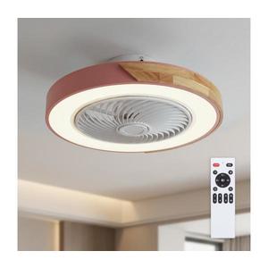 Brilagi - Corp de iluminat LED dimabil cu lator LED/38W/230V 50 cm roz/stejar + telecomandă imagine