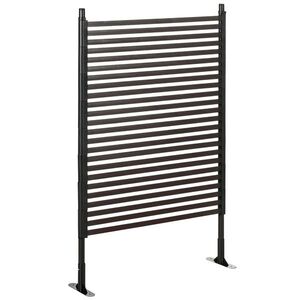 Imagine Outsunny Gard Modular Autoportant pentru Grădină din Oțel, 93x22x150 cm, Maro | Aosom Romania