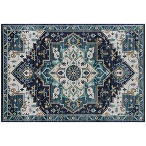 Imagine HOMCOM Covor Boho Antiderapant și Lavabil cu Fir Scurt 230x160cm Multicolor | Aosom Romania