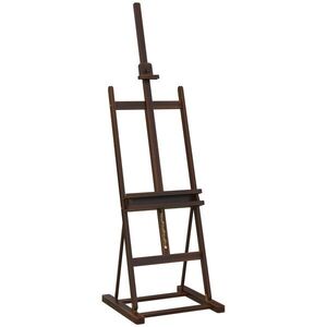 Imagine HOMCOM Șevalet pentru Pictori Reglabil din Lemn de Fag cu Compartiment, 53x50, 5x171-230cm | Aosom Romania