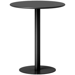 Imagine HOMCOM Masă de Dining Rotundă și Modernă pentru 2 Persoane din Oțel, Neagră | Aosom Romania