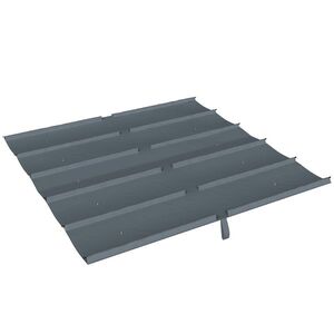 Imagine Outsunny Copertină pentru Pergolă cu 10 Orificii de Drenaj, Tavan de Rezervă în Poliester Respirabil, Doar Acoperire, 288x298 cm, UV30+, pentru Pergola Grădină 3x3m, Gri Închis | Aosom Romania