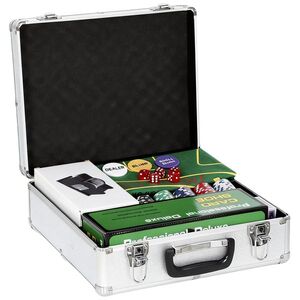Imagine SPORTNOW Set Poker Con 500 Jetoane, Amestecător E Distribuitor Cărți E Valiză | Aosom Romania