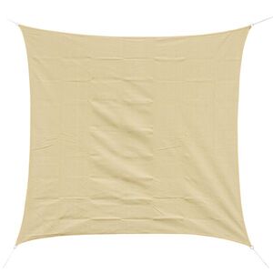 Imagine Outsunny Copertină de Soare Pătrată, Protecție UV 95%, Țesătură din Polietilenă, 360 x 360 cm, Ecru | Aosom Romania