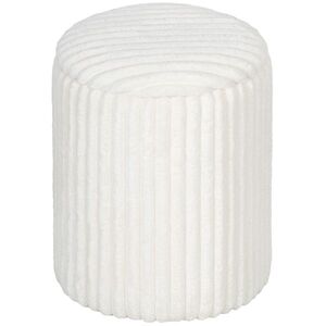 Imagine HOMCOM Taburet de depozitare cu capac reversibil, taburet modern din cord pentru living și dormitor, Alb | Aosom Romania