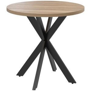 Imagine HOMCOM Masă rotundă 75 x 75 cm pentru 2-4 persoane, masă modernă cu picioare în cruce Maro | Aosom Romania