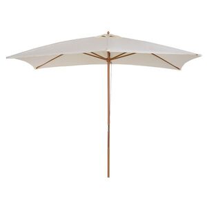 Imagine Outsunny Umbrelă din Lemn pentru Grădină, Design Clasic, Crem, 2x2.95x2.55m, Protecție Solară Eficientă | Aosom Romania