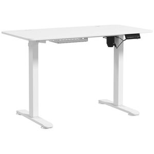 Imagine Vinsetto Birou Stație Înaltă-Scăzută, reglabil în înălțime, 120x60x72-116cm, Alb | Aosom Romania