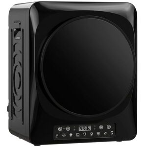 Imagine HOMCOM Uscător compact cu evacuare 1000 W, moduri Extra-Uscat & ECO, setări timer și temperatură, Negru | Aosom Romania