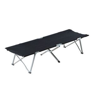 Imagine Outsunny Lettino da Campeggio Lettino Pieghevole Divano Letto incl. Borsa 193x64x40cm (nero)