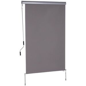 Imagine Outsunny Copertină Retractabilă Manuală pentru Terasă, Protecție Solară, 120x200cm, Gri | Aosom Romania
