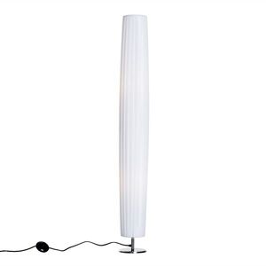 Imagine Homcom Lampada da Terra in Acciaio, Bianco, 15x15x120cm