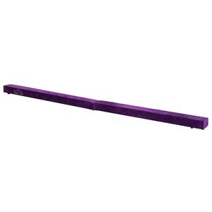 Imagine Homcom Trave da Ginnastica per Allenamento Imbottita in Legno, Viola, 210x10x6.5cm