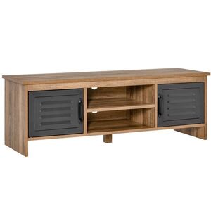 Imagine HomCom comoda TV stil industrial, cu sertare, 109x35x38cm | AOSOM RO