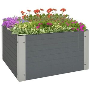 Imagine Outsunny Kit de Jardinieră Înaltată de Exterior cu Bază Deschisă și Colțuri din Aluminiu, Perfect pentru Cultivarea în Curte | Aosom Romania