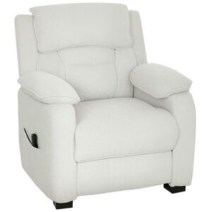Imagine HOMCOM Fotoliu relax electric fotoliu recliner port USB suport picioare buzunare laterale telecomandă 86x90x103cm crem | Aosom Romania