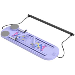 Imagine SPORTNOW Platformă Pilates 5 în 1 Pliabilă, Set Reformer pentru Antrenament Acasă, PP, Albastru Deschis | Aosom Romania