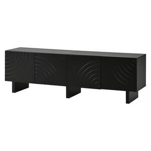 Imagine Lowboard TV modern, Negru | Aosom Romania