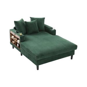 Imagine Chaise-longue multifuncțională din cord, Verde | Aosom Romania