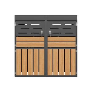 Imagine Dulap exterior multifuncțional, Gri | Aosom Romania