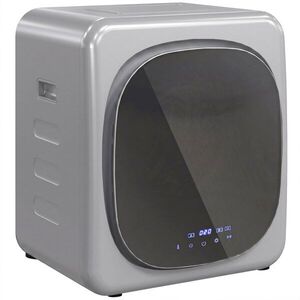 Imagine HOMCOM Uscător de Rufe cu Capacitate de 4kg, cu Temporizator, Încărcare Frontală, Argintiu | Aosom Romania