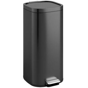 Imagine HOMCOM Coș pentru bucătărie 30L cu pedală și capac, funcție Soft-Close și menținere deschisă pentru bucătărie, acasă | Aosom Romania