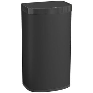 Imagine HOMCOM Coș cu senzor 55 litri, coș de gunoi cu capac Soft-Close din oțel inoxidabil, pentru bucătărie, sală de sport, birou, Negru | Aosom Romania