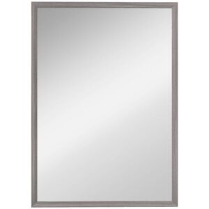 Imagine HOMCOM Oglindă de perete, 50 x 70 cm, cadru cu aspect lemn, montare simplă, incl. șuruburi | Aosom Romania