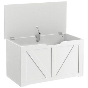 Imagine HOMCOM Comodă cu Capacitate de Încărcare de 136 kg, 80x40x45cm, Alb | Aosom Romania
