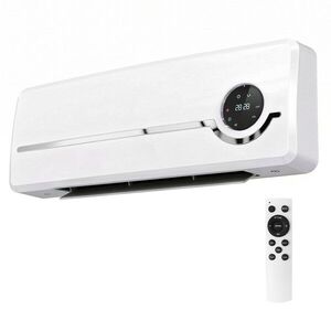 Imagine HOMCOM Încălzitor Electric 2000W de Perete cu 3 Moduri, Timer, Telecomandă și Blocare Copii | Aosom Romania