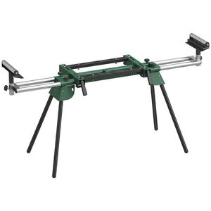 Imagine HOMCOM Suport pentru fierăstrău inglet pliabil universal cu 2 role de sprijin Înălțime și lățime reglabile Capacitate 200 kg Verde | Aosom Romania