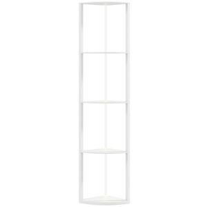 Imagine HOMCOM Lampă LED de podea 5 trepte reglabilă cu poliță, schimbare RGB, telecomandă | Aosom Romania