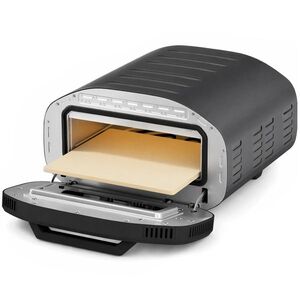 Imagine HOMCOM Cuptor pentru pizza pentru interior, cuptor electric de 30, 48 cm cu 8 programe, 430 °C, temporizator, piatră ceramică, 2200 W | Aosom Romania