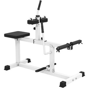 Imagine SPORTNOW Aparat pentru Gambe din Șezut Reglabil, Alb | Aosom Romania