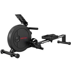 Imagine SPORTNOW Aparat de Vâslit Magnetic Pliabil, 16 Niveluri de Rezistență, Negru | Aosom Romania